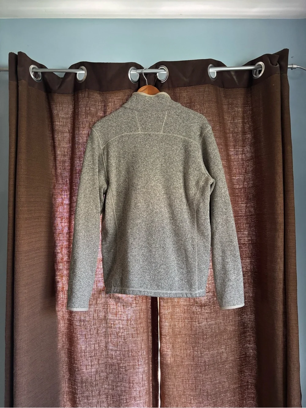 The North Face Men's Taupe/Brown Half-Zip Fleece Pullover